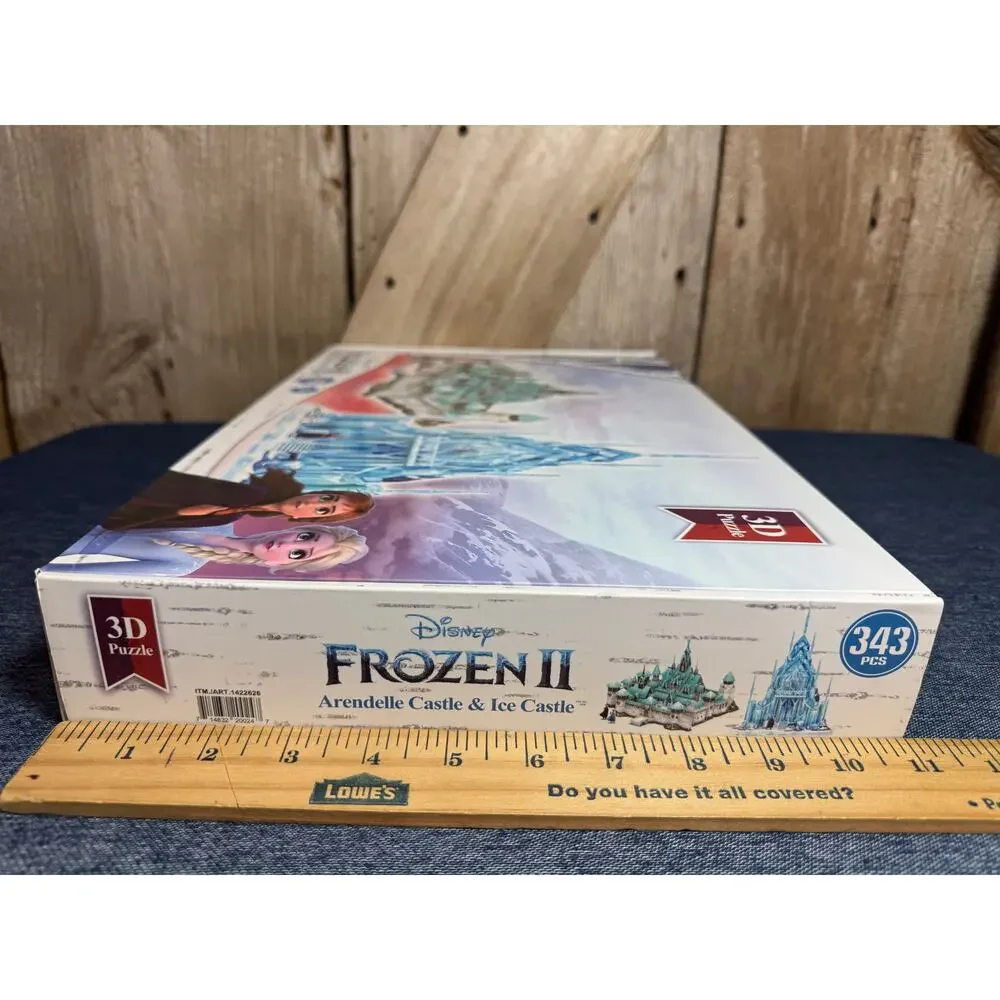 Disney Frozen II Arendelle Castle & Ice Castle 3D Puzzle 343 Pcs Age 8+ NEW